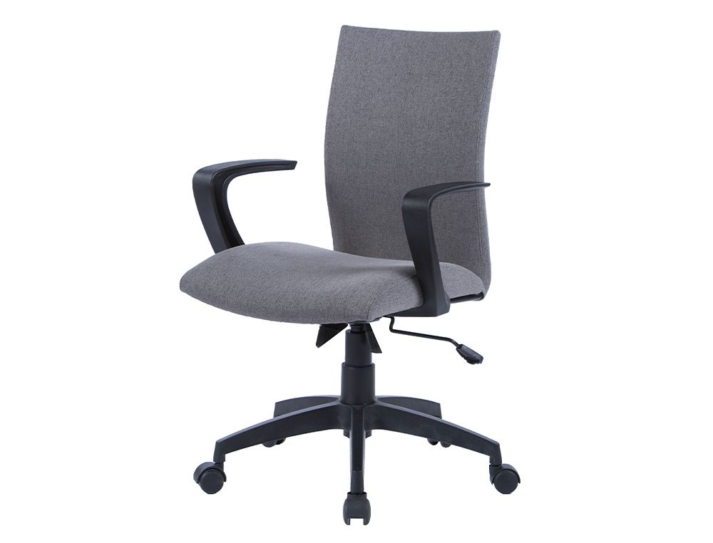 SILLA GIRATORIA Q-CONNECT BASE NYLON REGULABLE EN ALTURA 895+110MM ALTO 580MM ANCHO 550MM PROFUNDIDAD GRIS