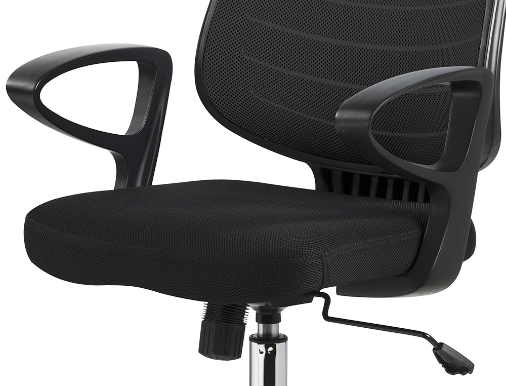 SILLA GIRATORIA Q-CONNECT BASE METAL REGULABLE EN ALTURA 920+80MM ALTO 600MM ANCHO 580MM PROFUNDIDAD NEGRO