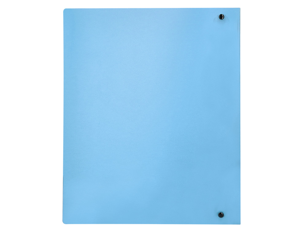 CARPETA LIDERPAPEL 4 ANILLAS MIXTAS 40 MM POLIPROPILENO DIN A4 CELESTE OPACO