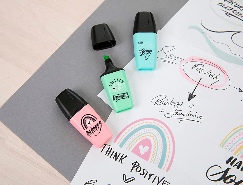 ROTULADOR STABILO BOSS MINI PASTEL LOVE ESTUCHE DE 5 UNIDADES COLORES SURTIDOS
