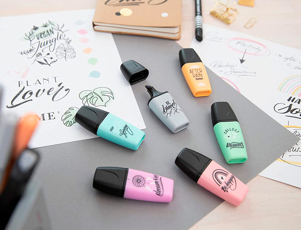 ROTULADOR STABILO BOSS MINI PASTEL LOVE ESTUCHE DE 5 UNIDADES COLORES SURTIDOS