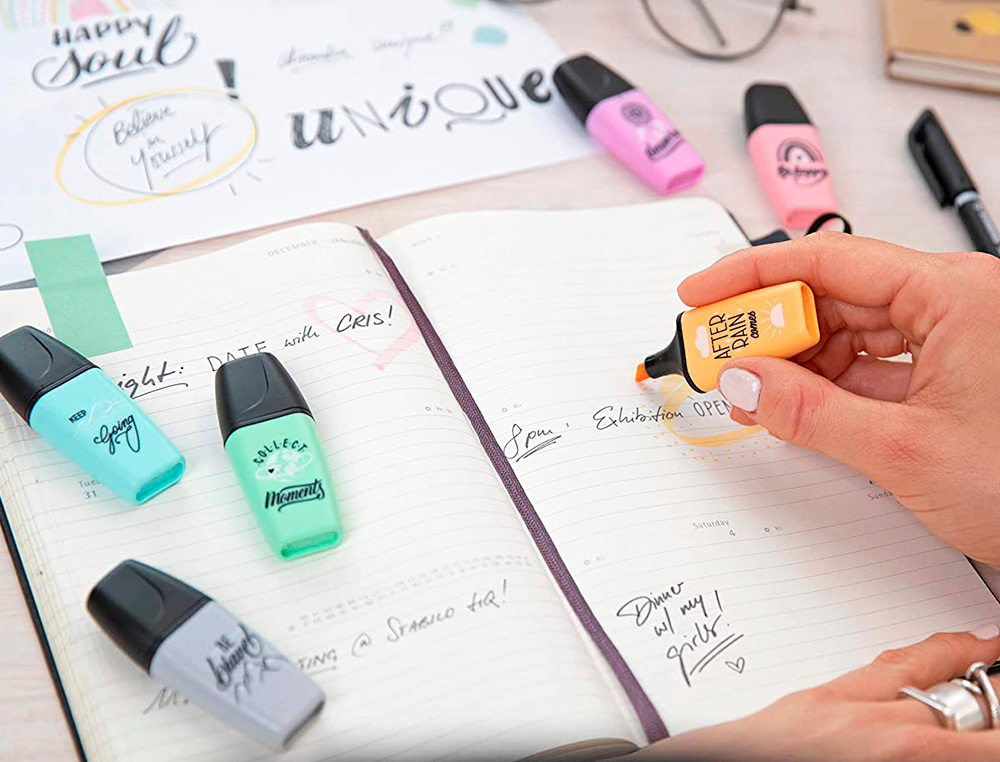 ROTULADOR STABILO BOSS MINI PASTEL LOVE ESTUCHE DE 5 UNIDADES COLORES SURTIDOS