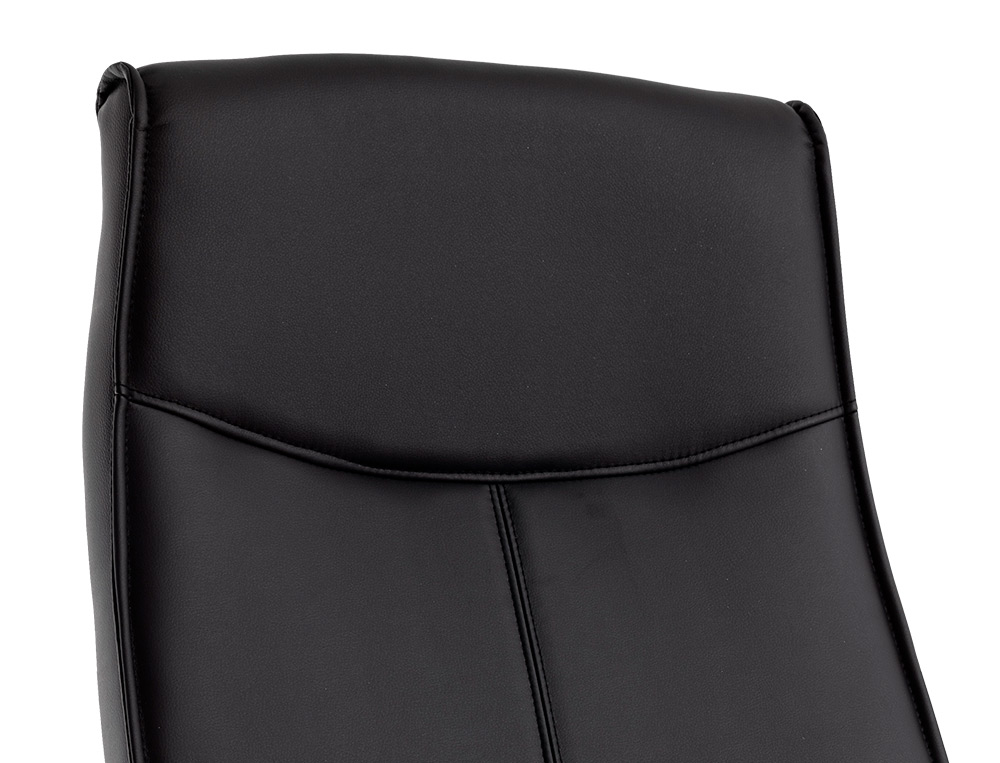 SILLA Q-CONNECT DIRECCION MODE NA SIMIL PIEL BASE METALICA ALT MAX 1210 ANC 630 PROF 650 MM RUEDAS PREMIUM COLOR NEGRO