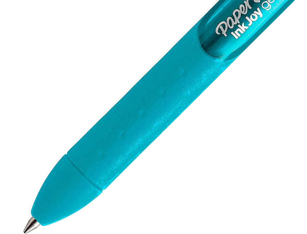 BOLIGRAFO PAPER MATE INKJOY RETRACTIL GEL PEN TRAZO 0,7 MM VERDE AZULADO