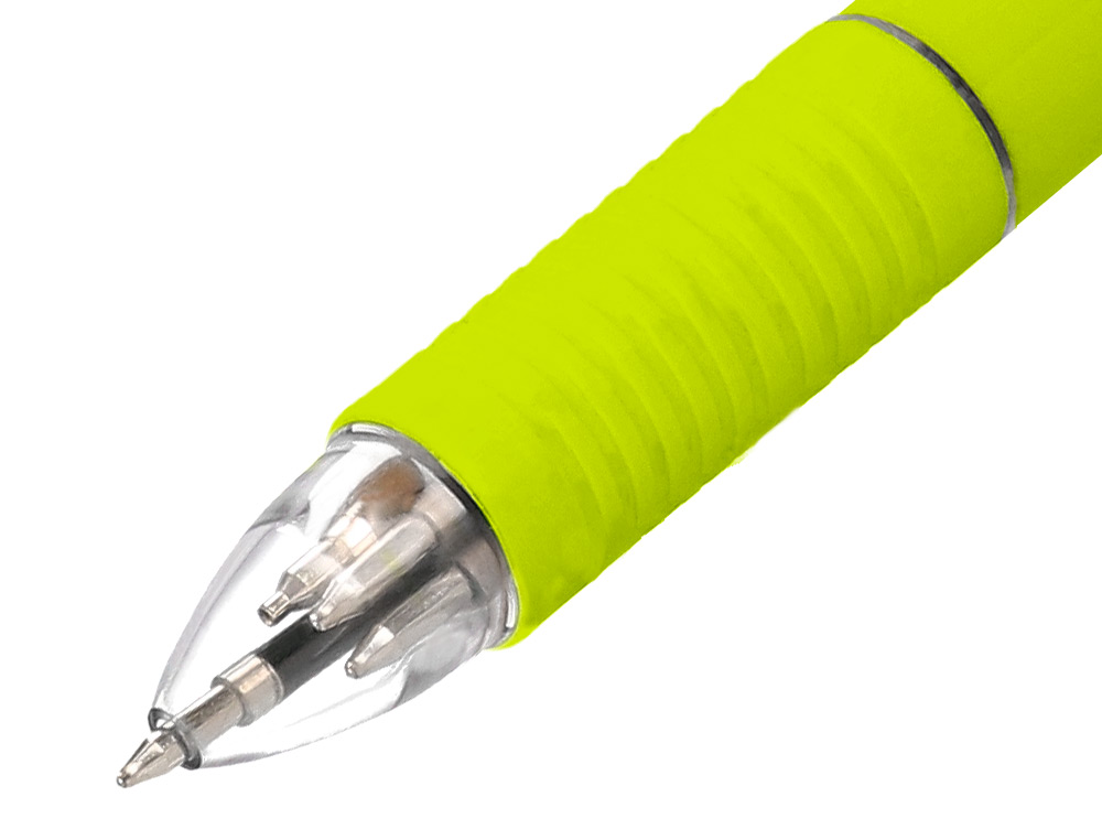 BOLIGRAFO LIDERPAPEL 5 EN 1 AZUL NEGRO ROJO VERDE 0,7M Y PORTAMINAS 0,5MM