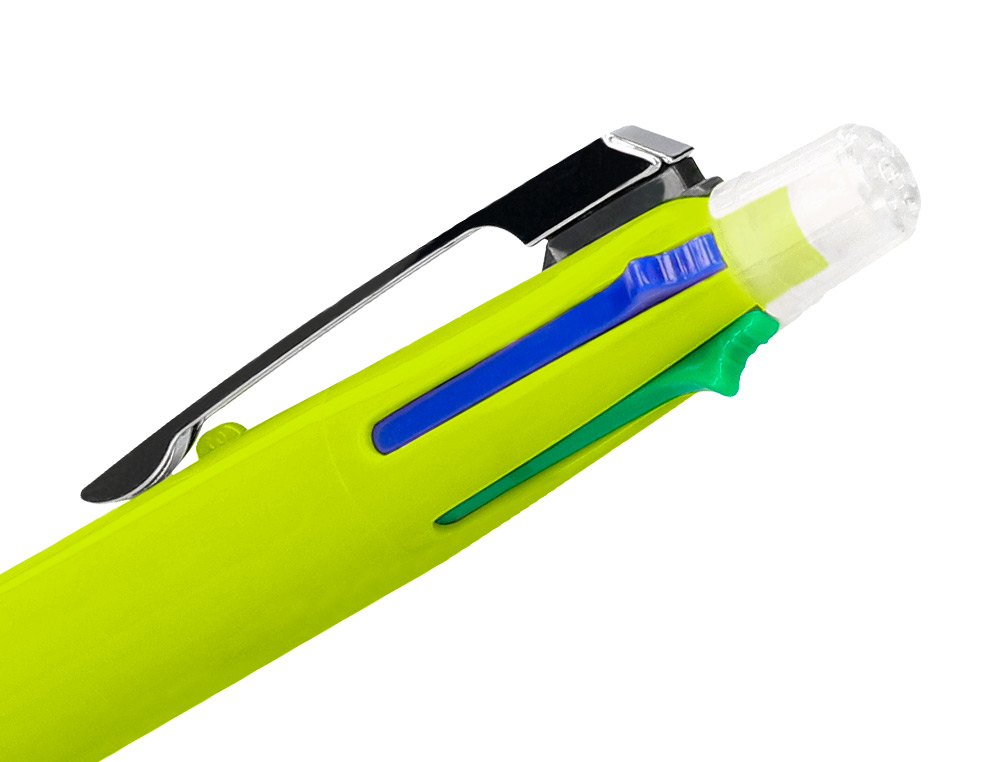 BOLIGRAFO LIDERPAPEL 5 EN 1 AZUL NEGRO ROJO VERDE 0,7M Y PORTAMINAS 0,5MM