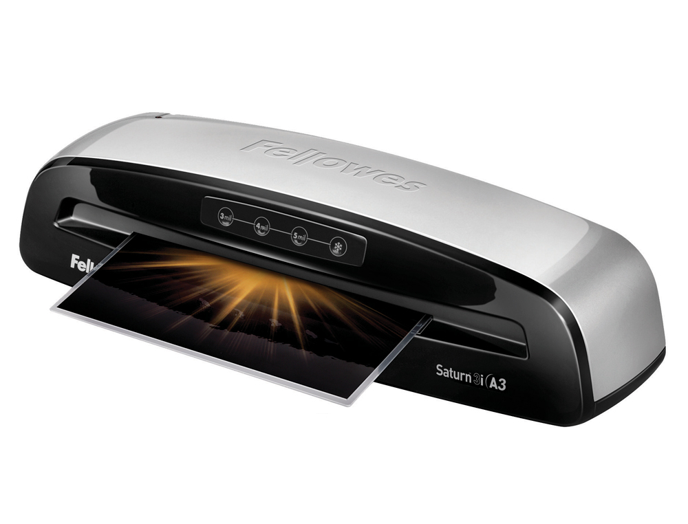 PLASTIFICADORA FELLOWES SATURN 3I DIN A3 2 RODILLOS SISTEMA ANTIATASCO HASTA 125 MICRAS