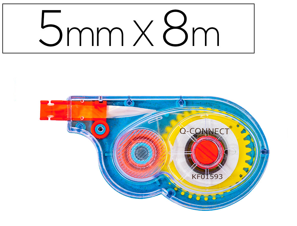 CORRECTOR Q-CONNECT CINTA BLANCO 5 MM X 8 M